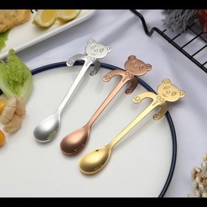 Best mixing spoon hangs on side of coffee cup